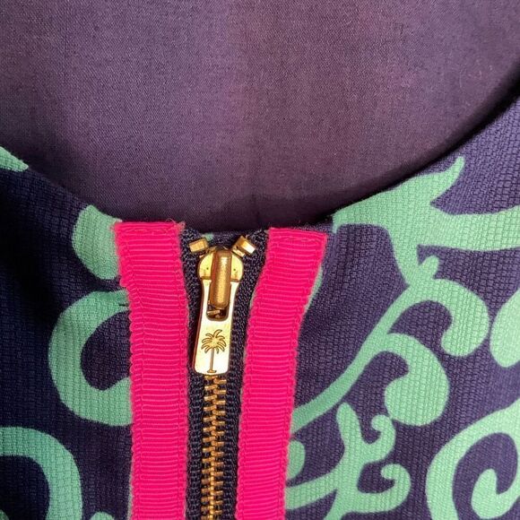 Lilly Pulitzer Fountain Hopping Delia Shift Dress‎ Women's Size 8 - Picture 8 of 9